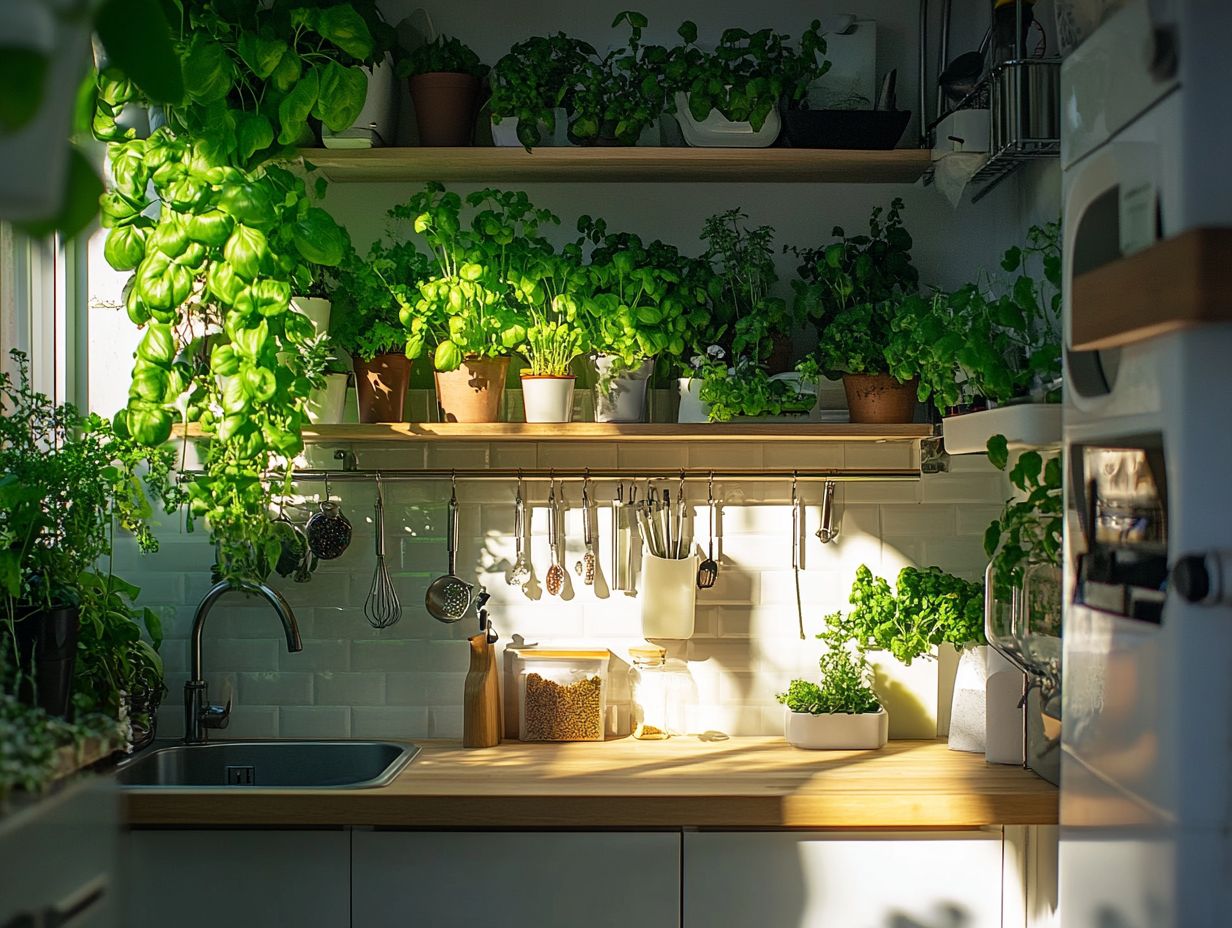 An example of a hydroponic container system in a small space.