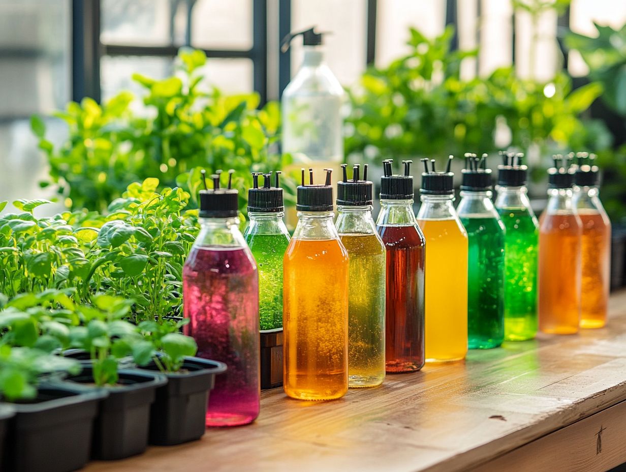 A person examining plants for nutrient deficiencies