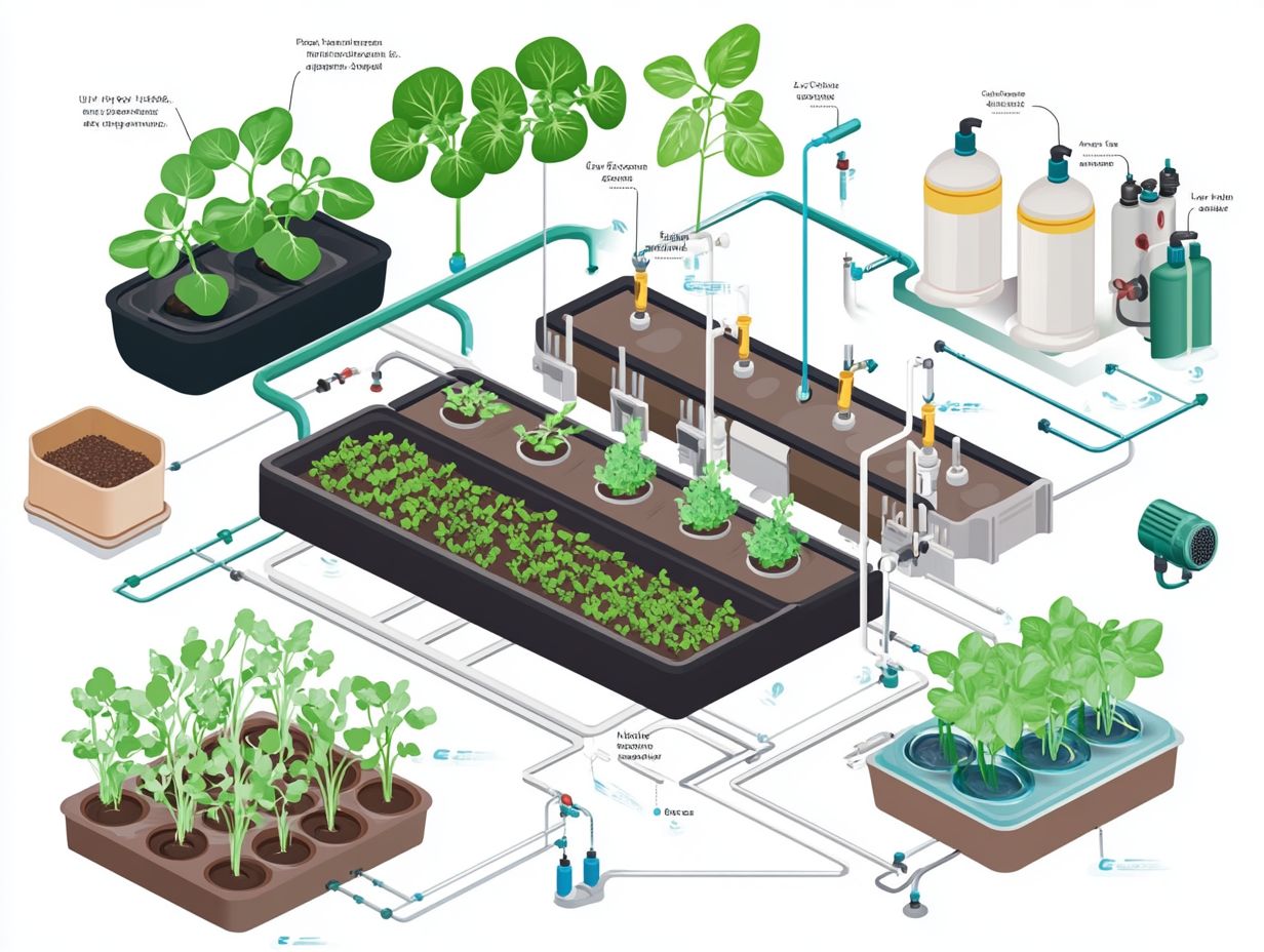 What is the nutrient cycle in hydroponics?