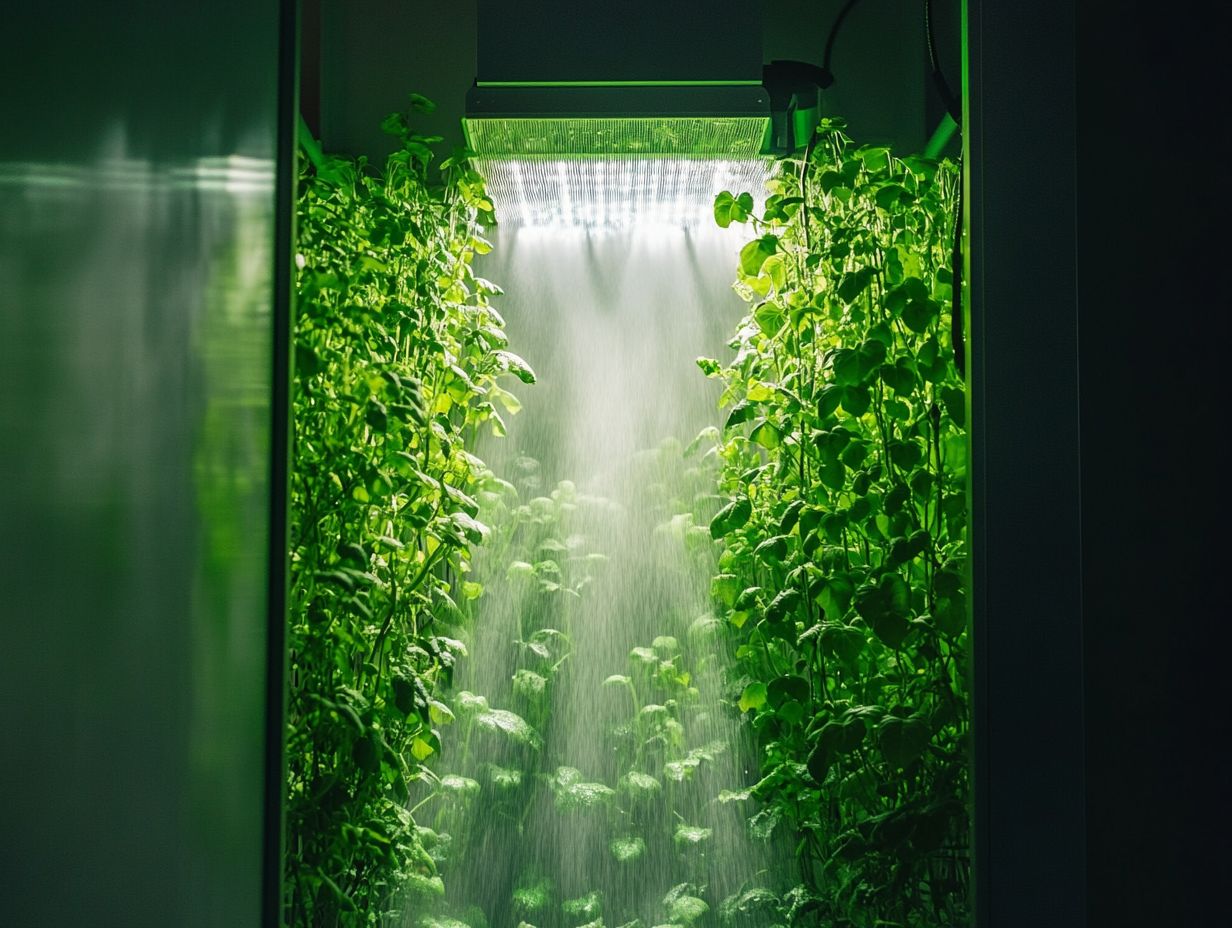 A step-by-step guide on setting up an aeroponic garden with visual examples