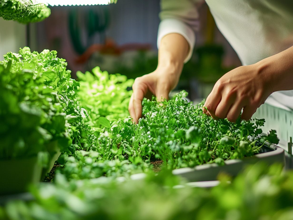 Illustration of Hydroponic Gardening Method