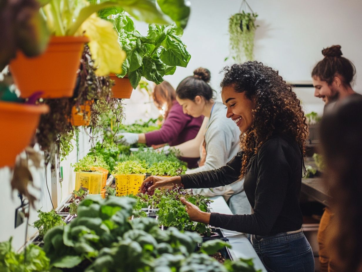 A representation of challenges faced in the hydroponics community