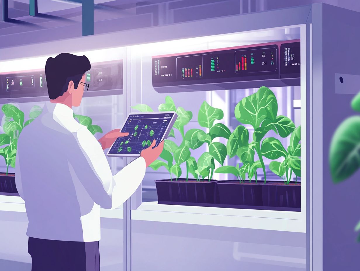 Image showcasing advancements in hydroponic technology within vertical farming