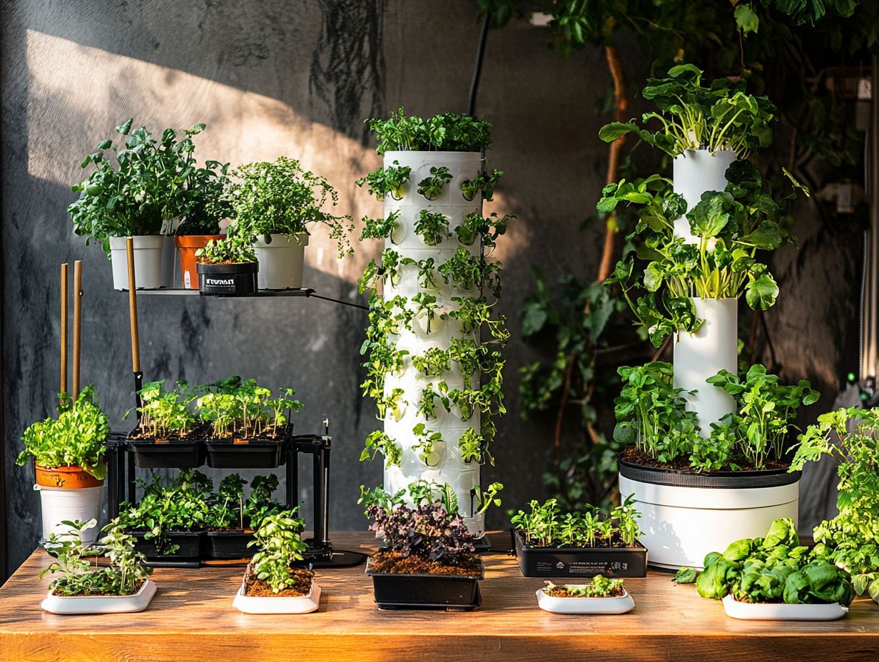 Visual guide to hydroponic systems